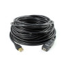 15M Grey CAT6A SSTP/SFTP Cable