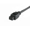 2M Firewire 1394B 9Pin/4Pin Cable