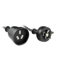10M Power Extension Cord Black