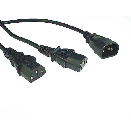 0.5M IEC C20-C19 Power Cable in Blue