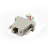 2M DB9F/DB9F Null Modem Cable with Partial Handshaking